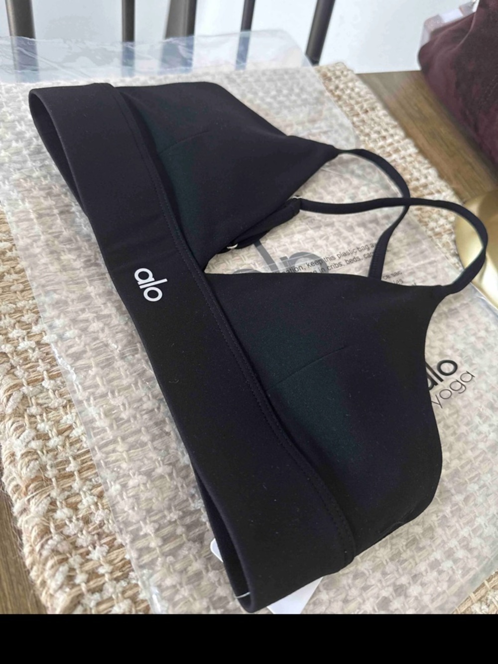 Alo Yoga Black Padded Bralette